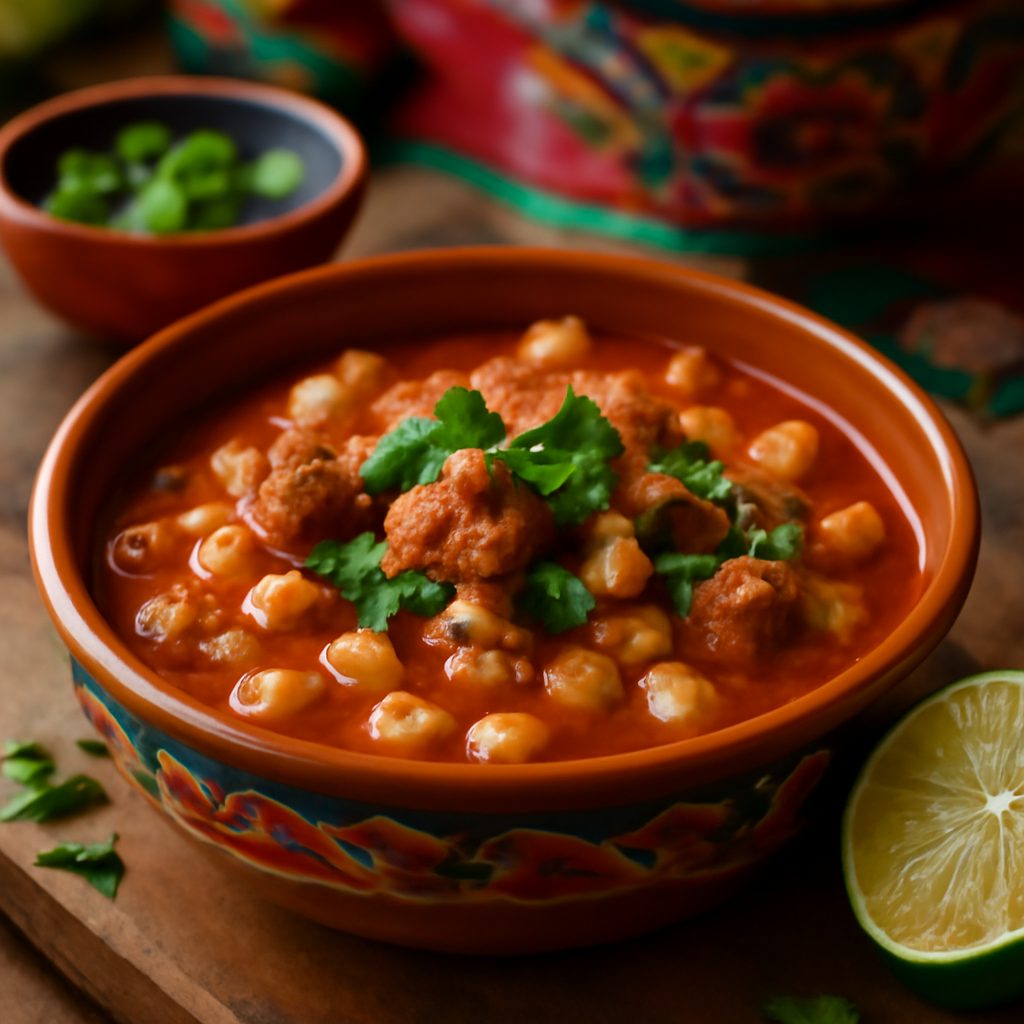 Pork and Hominy Stew Light Low-Carb