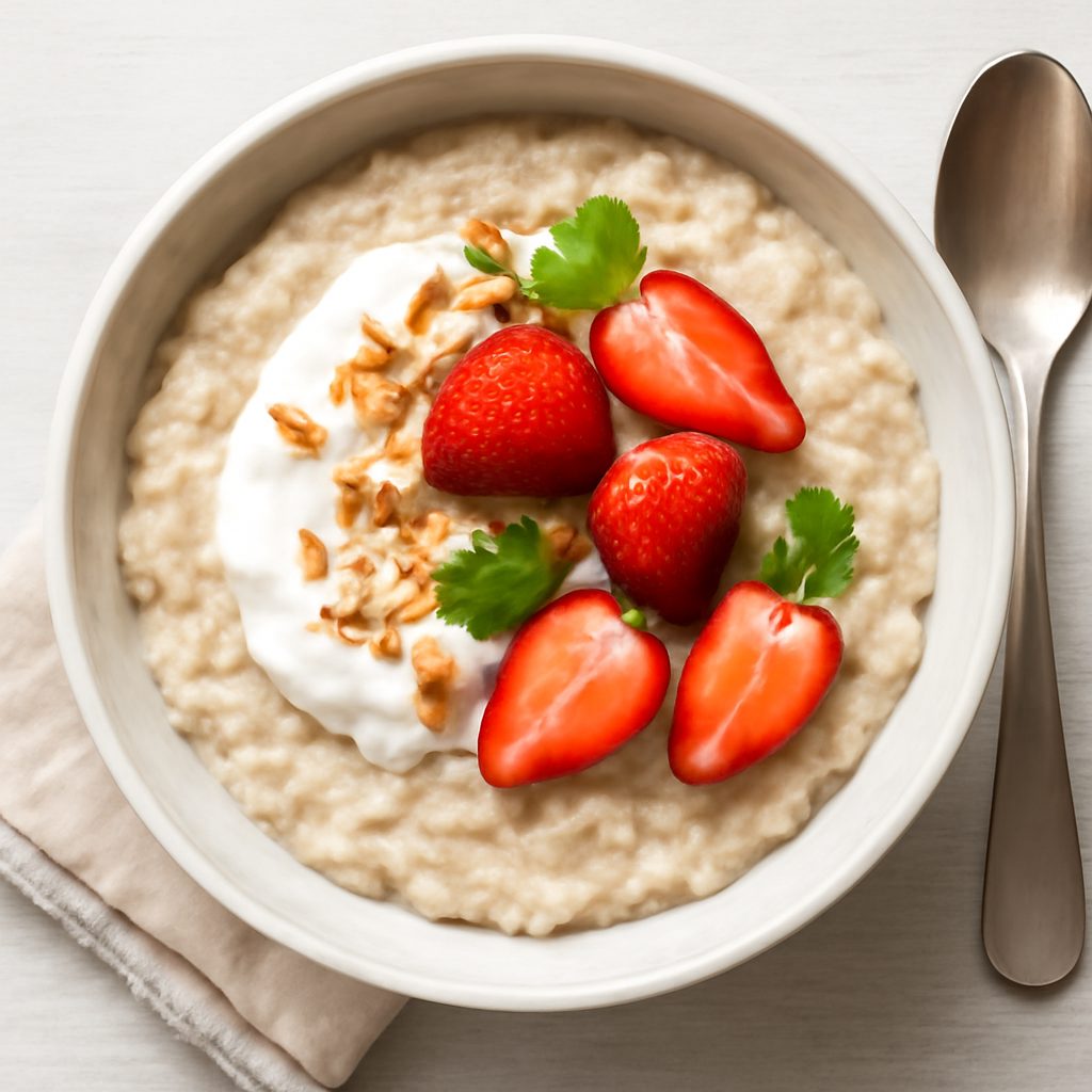 Porridge di mandorle e datteri