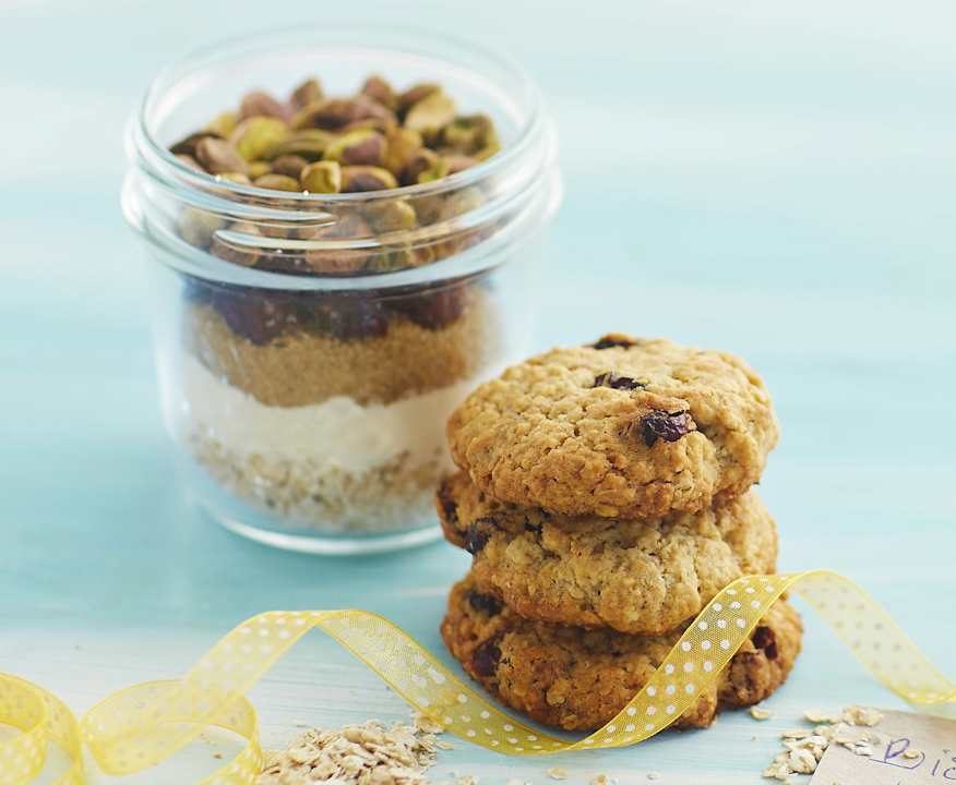 Preparato per biscotti di avena, pistacchi e mirtilli rossi Low Fat