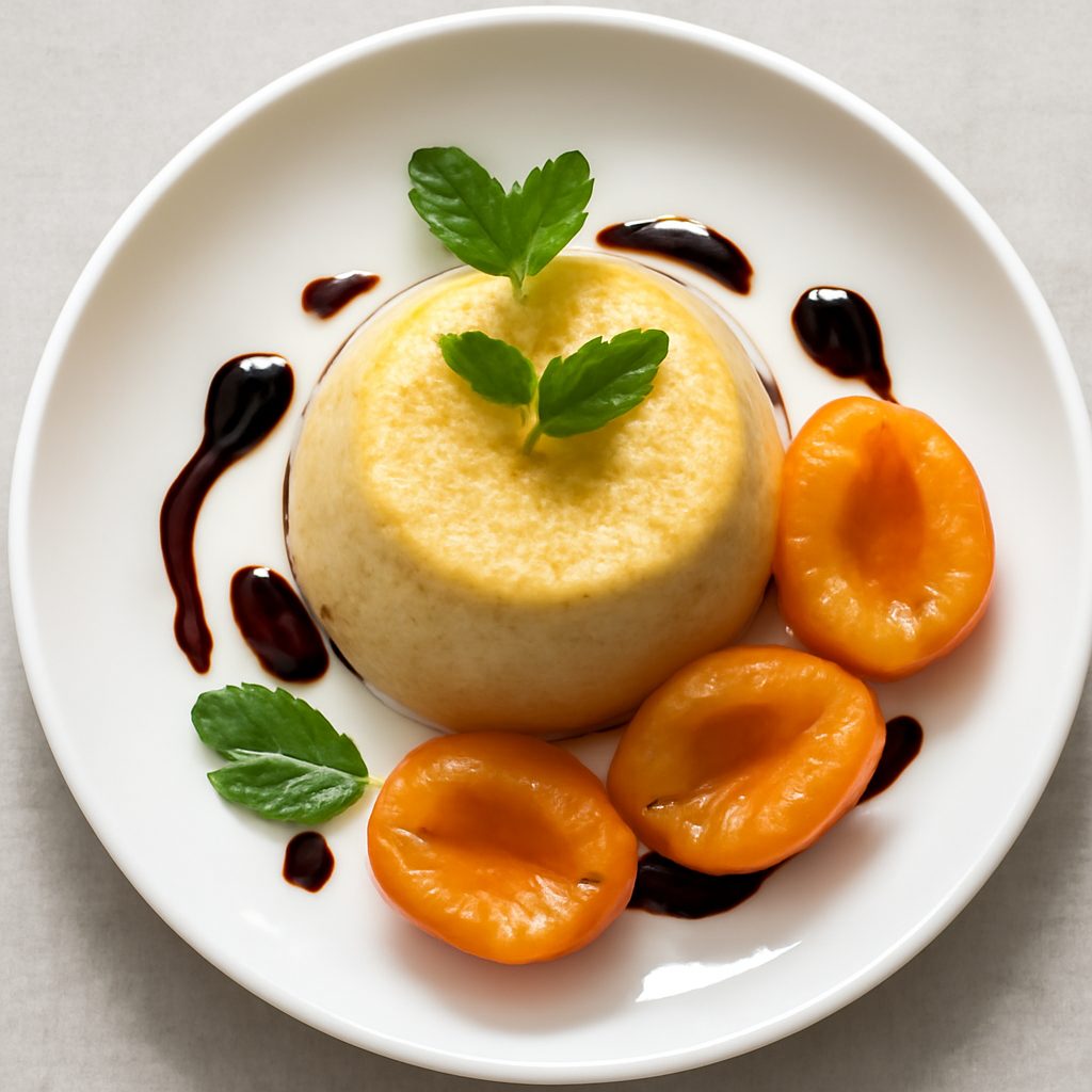 Pudding alle albicocche e aceto balsamico proteico low-carb
