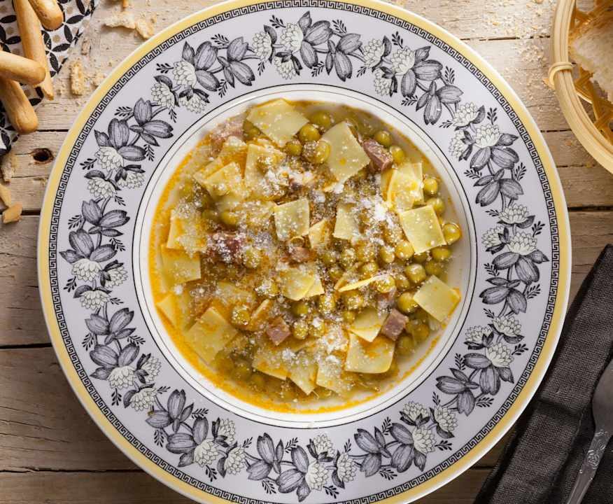 Quadrucci e piselli in brodo Protein