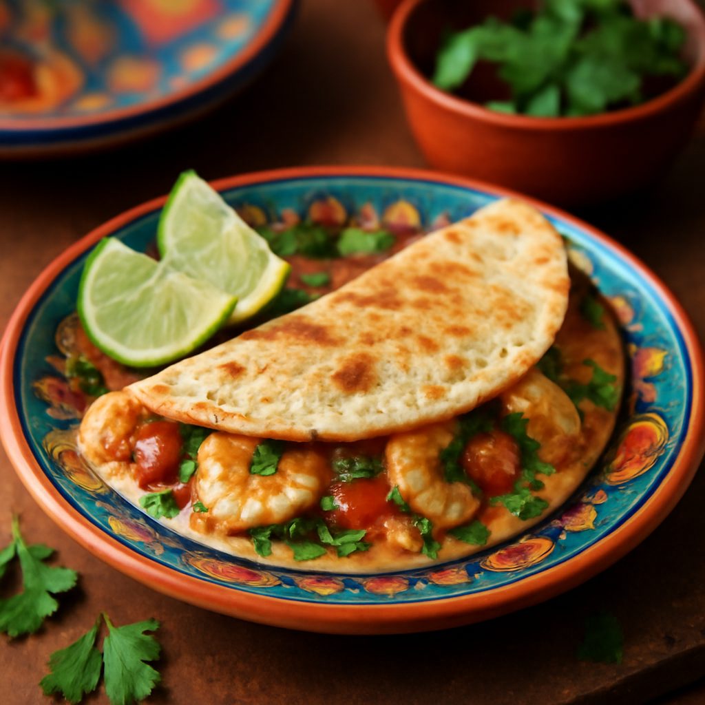 Quesadilla di Gamberi con Cilantro e Lime Low Carb