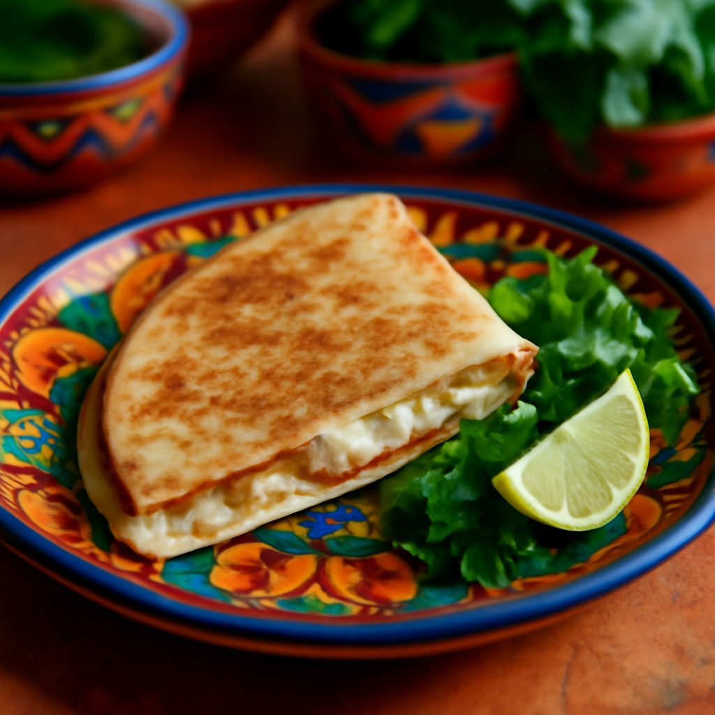 Quesadilla ai Funghi e Fagioli Neri Low Carb