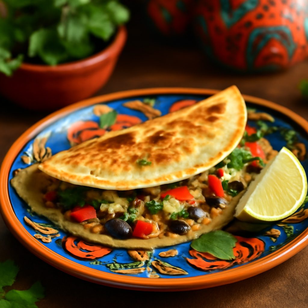 Quesadilla Messicana Light con Uova e Prosciutto