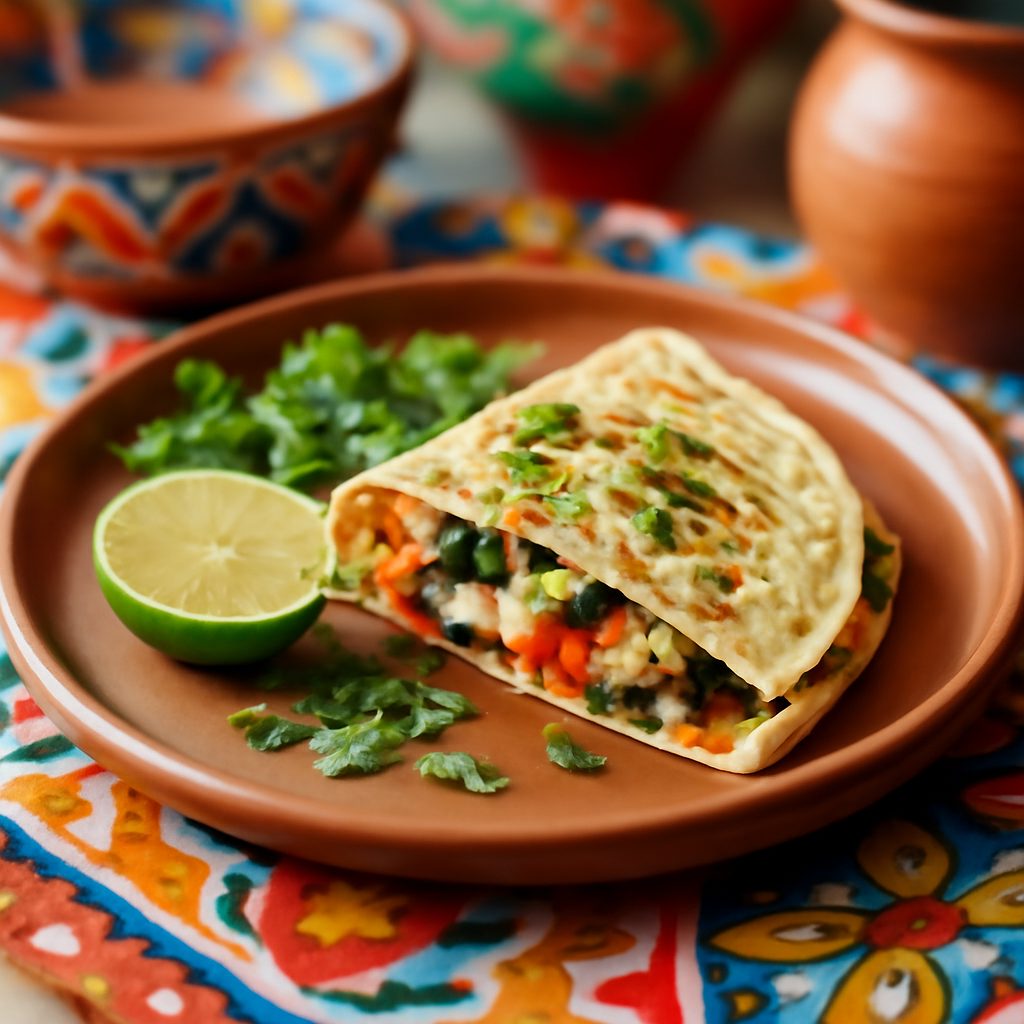 Quesadilla Messicana Low-Carb ai Fagioli Neri