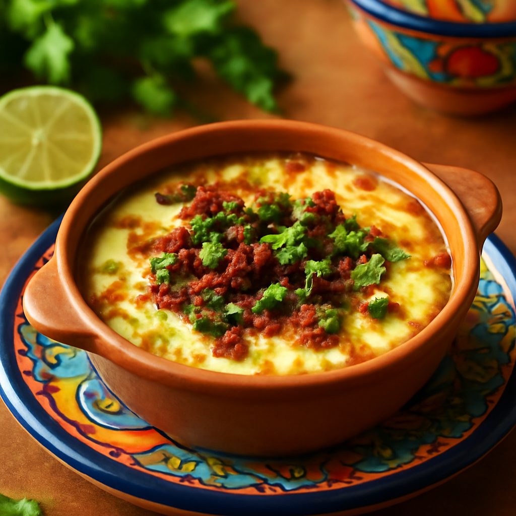Queso Fundido con Chorizo Mexicano Low Fat