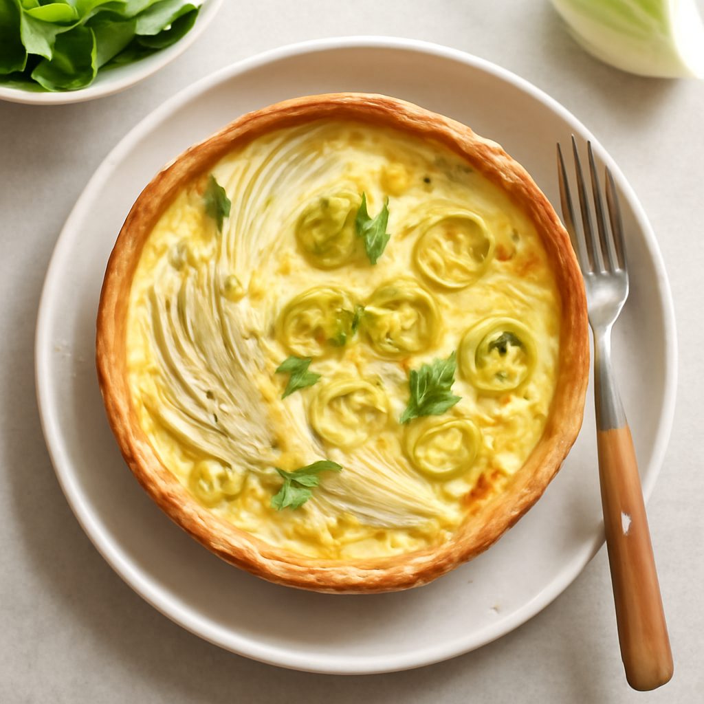 Quiche ai finocchi e porri proteica low-carb