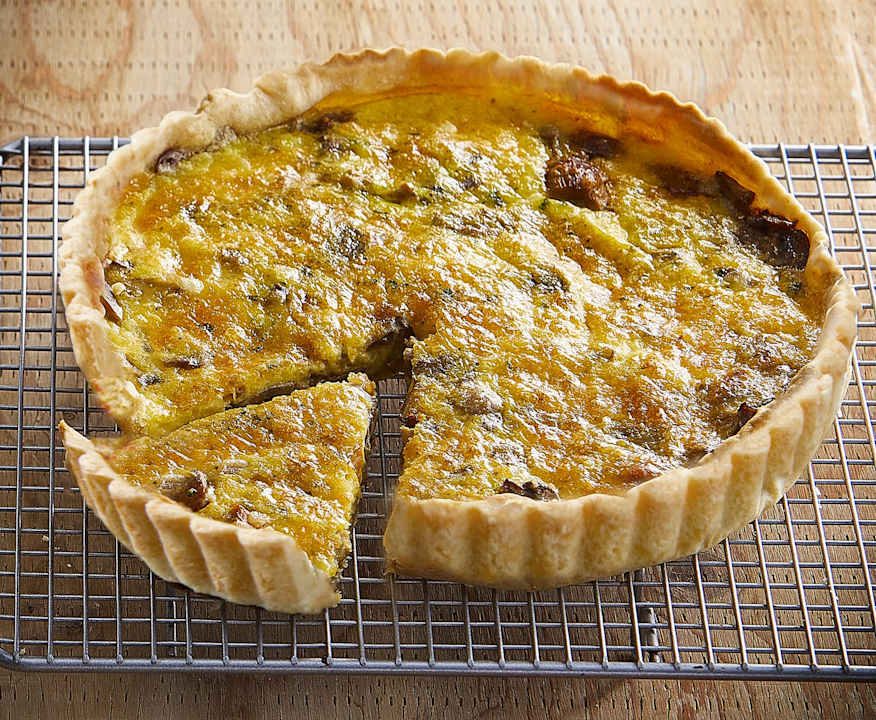 Quiche ai funghi e Fontina Low Fat