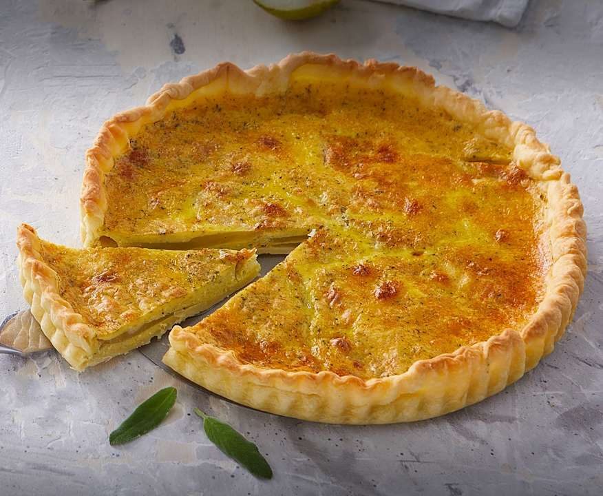 Quiche con pere, salvia e Fontina Low Carb