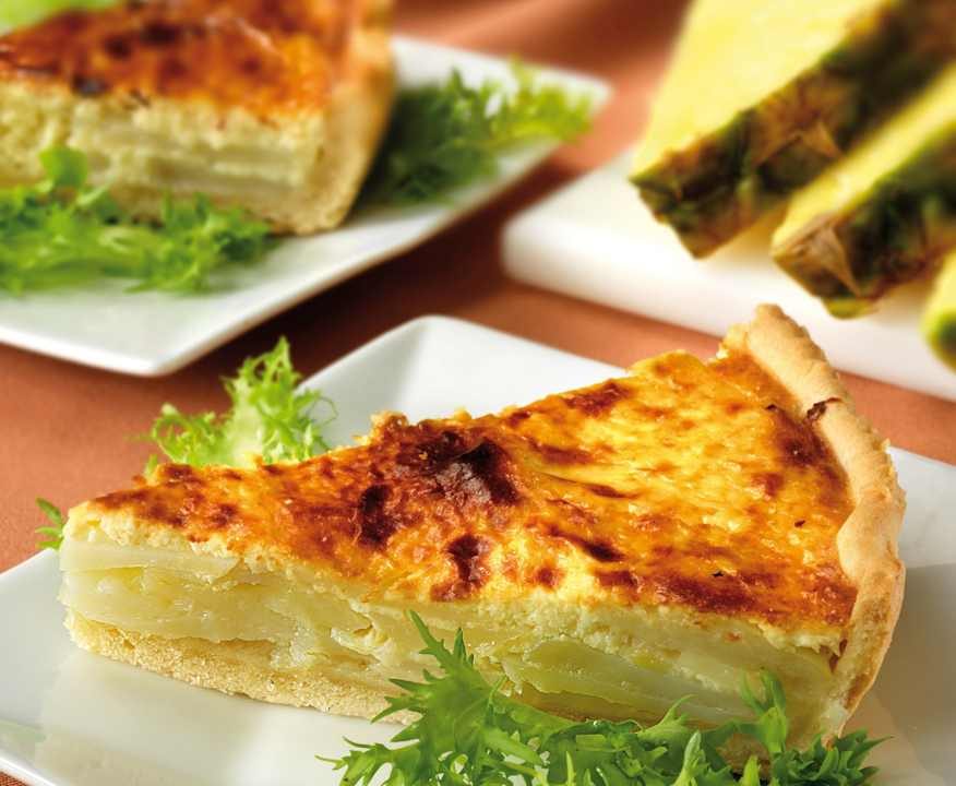 Quiche di patate, porri e ananas Low Carb