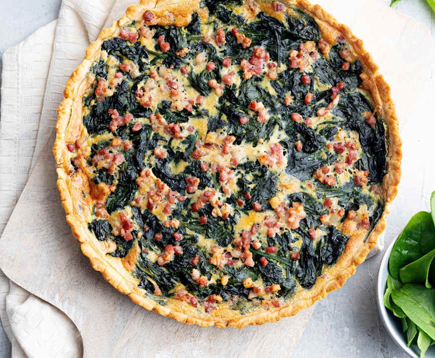 Quiche di spinaci e speck Protein