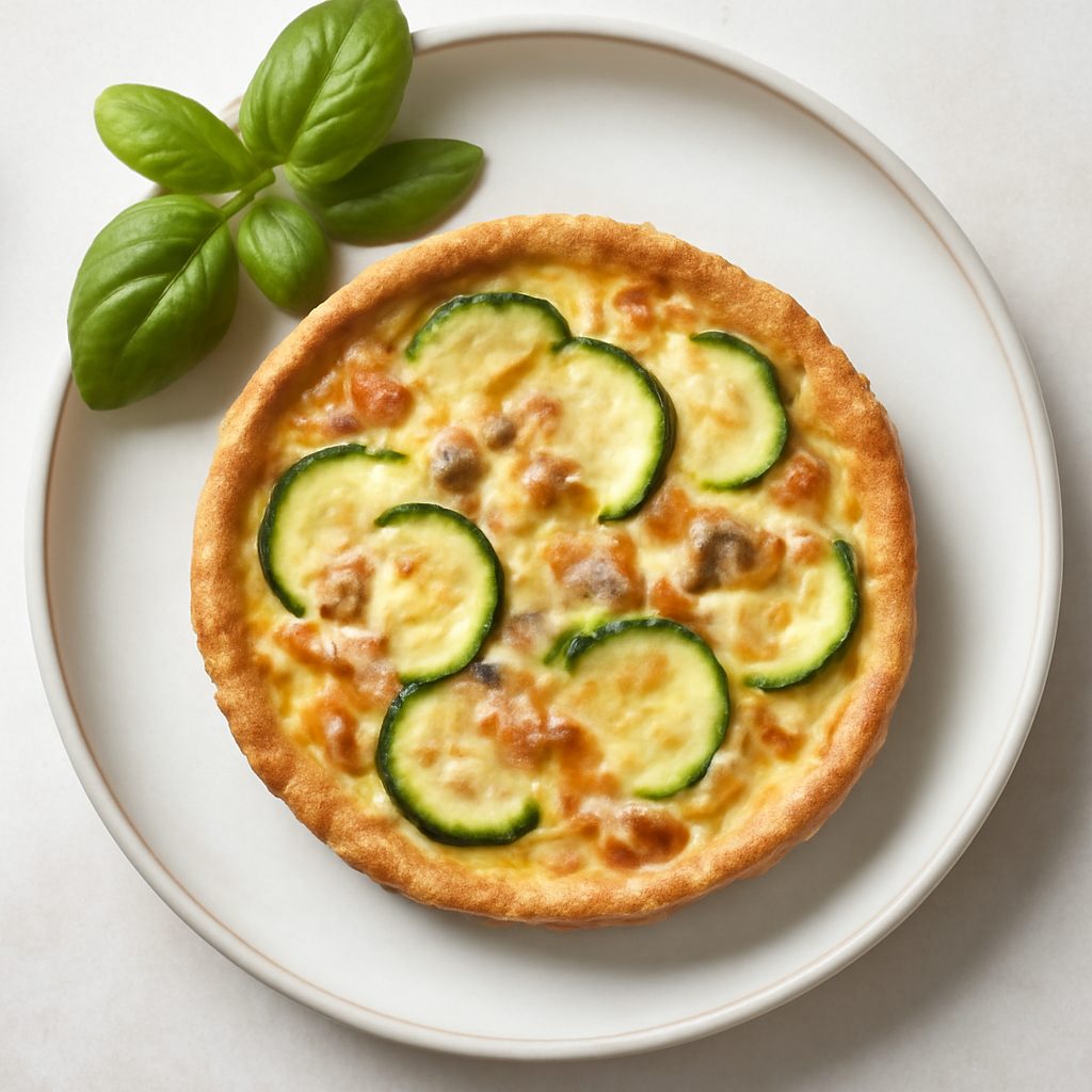 Quiche di zucchine e prosciutto cotto proteica low-carb