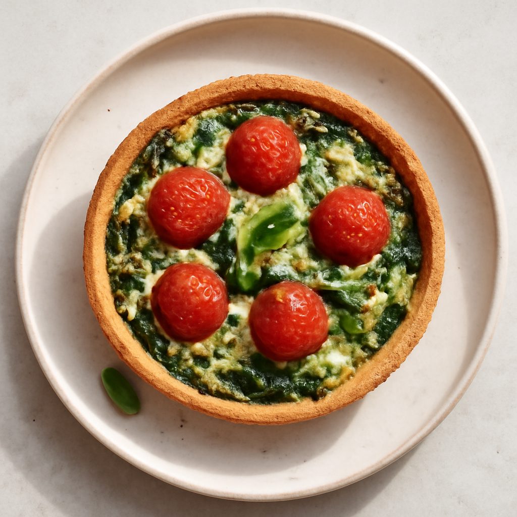 Quiche pomodorini, ricotta e spinaci - Versione Fit Proteica