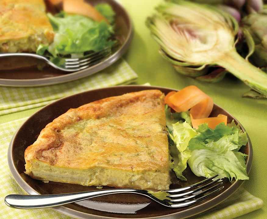Quiche salata ai carciofi Low Fat