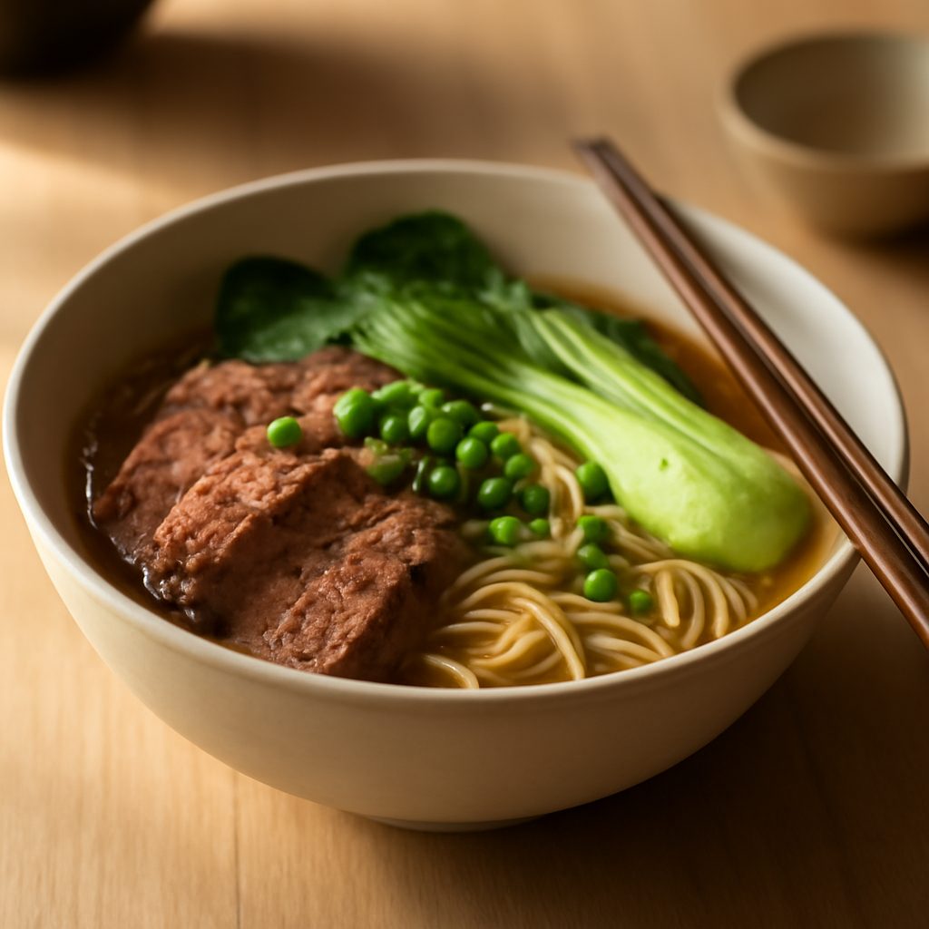 Ramen al manzo light all'asiatica