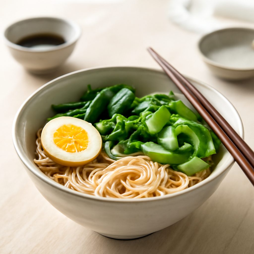 Ramen light al pollo e uovo - Cucina asiatica