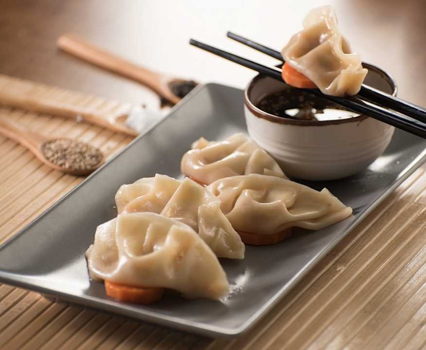 Ravioli di gamberi al vapore Low Carb