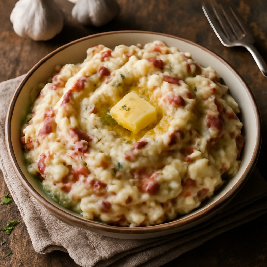 Purè di Patate Rosse all'Aglio