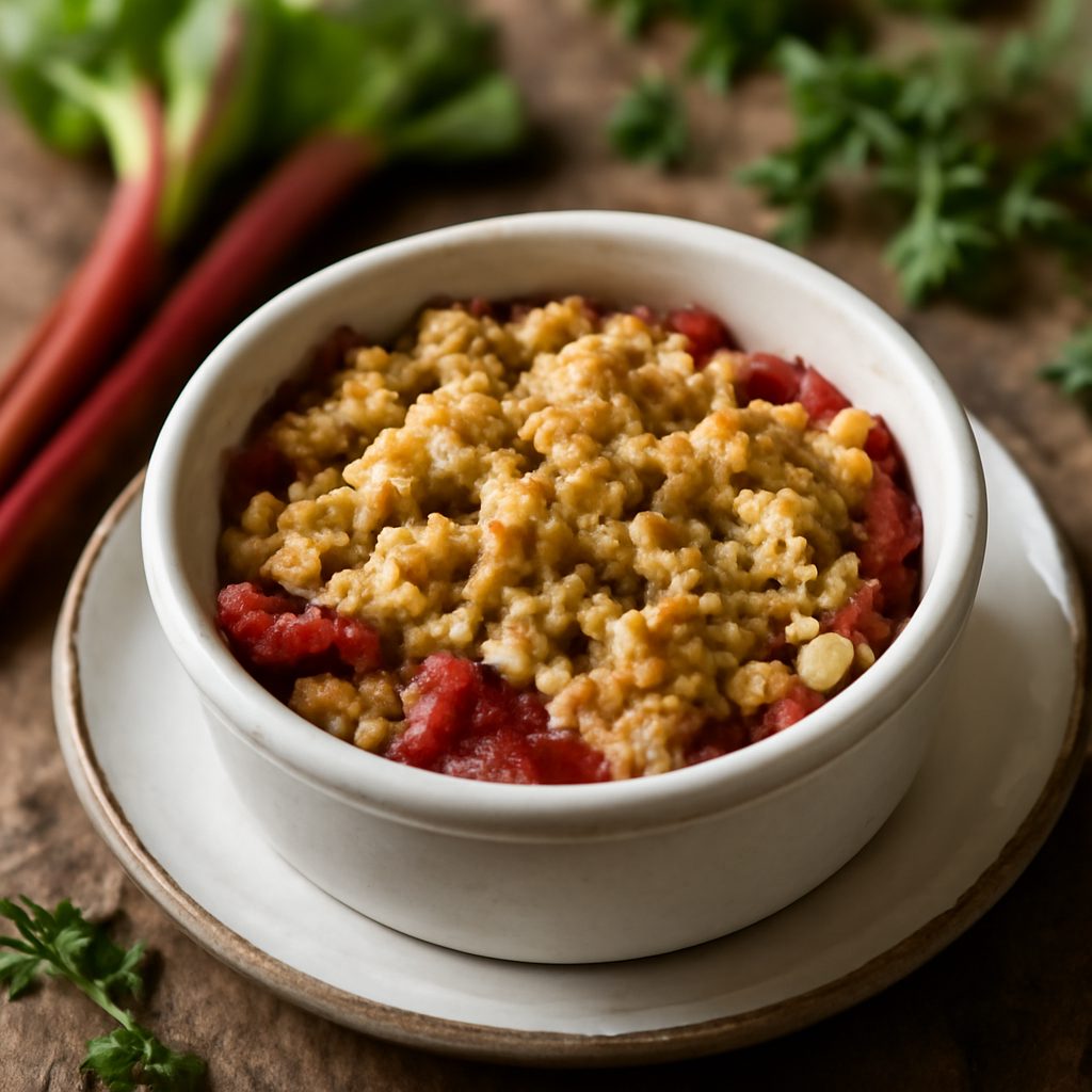 Rhubarb Crumble High-