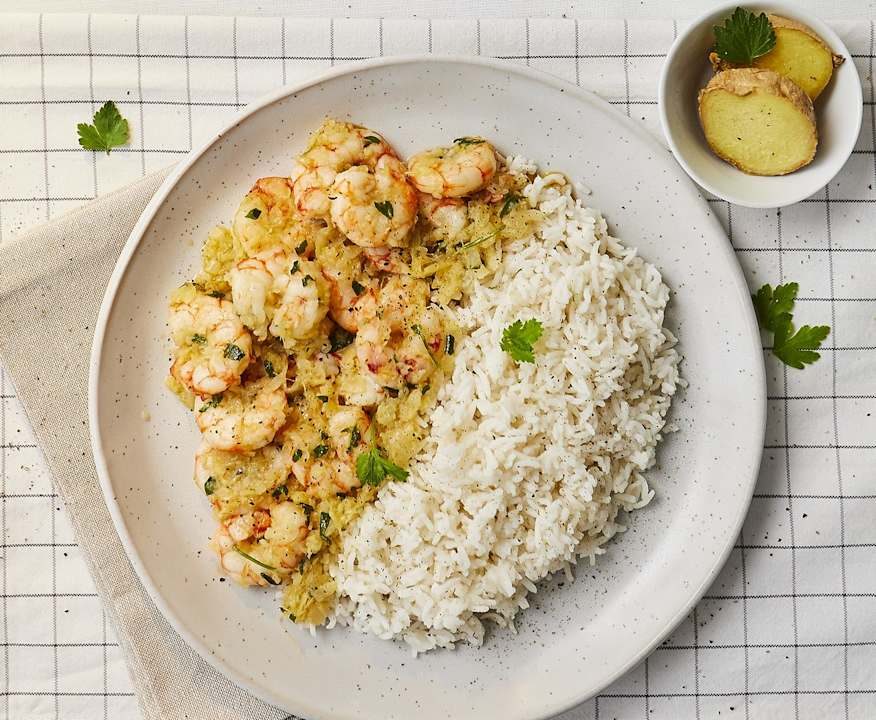 Riso basmati con gamberi speziati