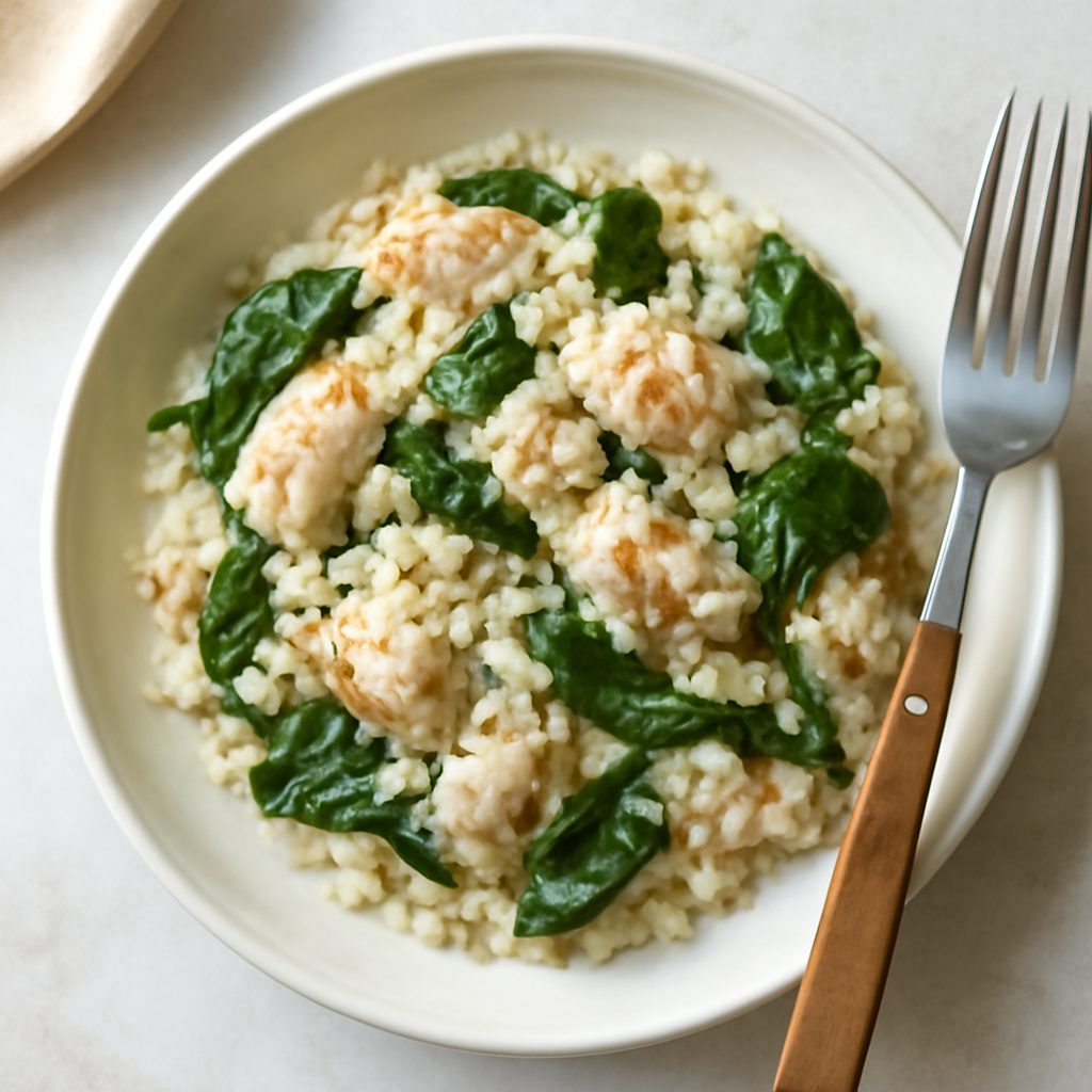 Risotto Proteico alla Barbabietola con Merluzzo Sottovuoto Low-Carb