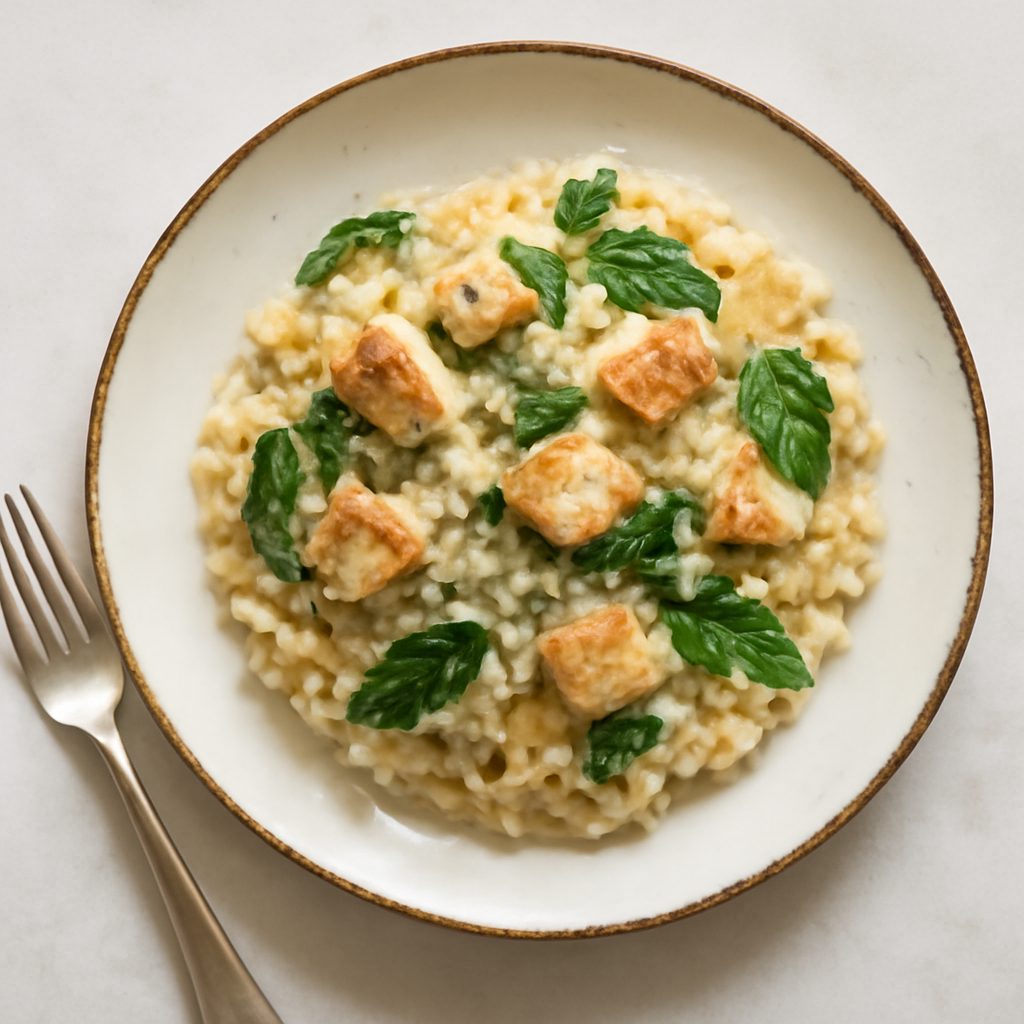 Risotto alle Zucchine e Prosciutto Affumicato