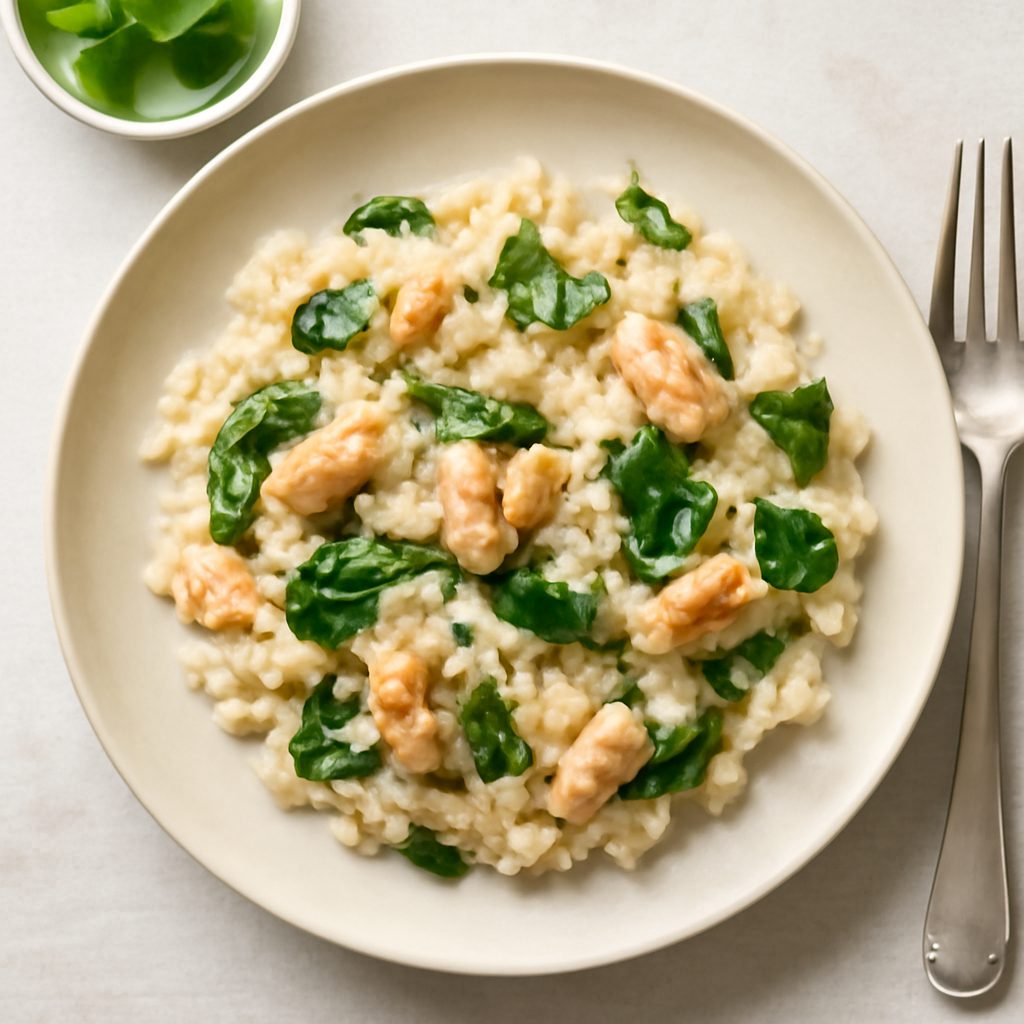 Risotto Piselli, Merluzzo e Menta