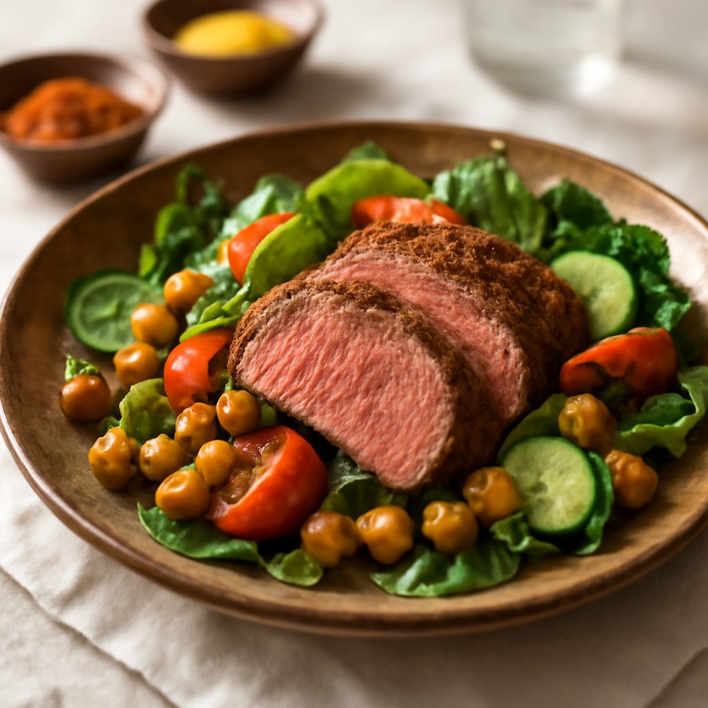 Roastbeef marocchino light con salsa alle spezie