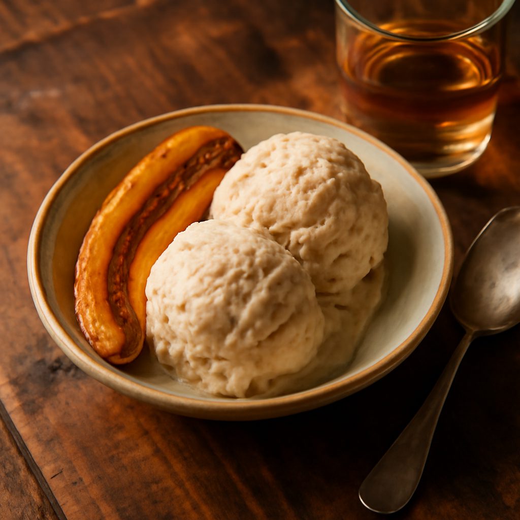 Gelato alla Banana Caramellata e Whiskey Protein