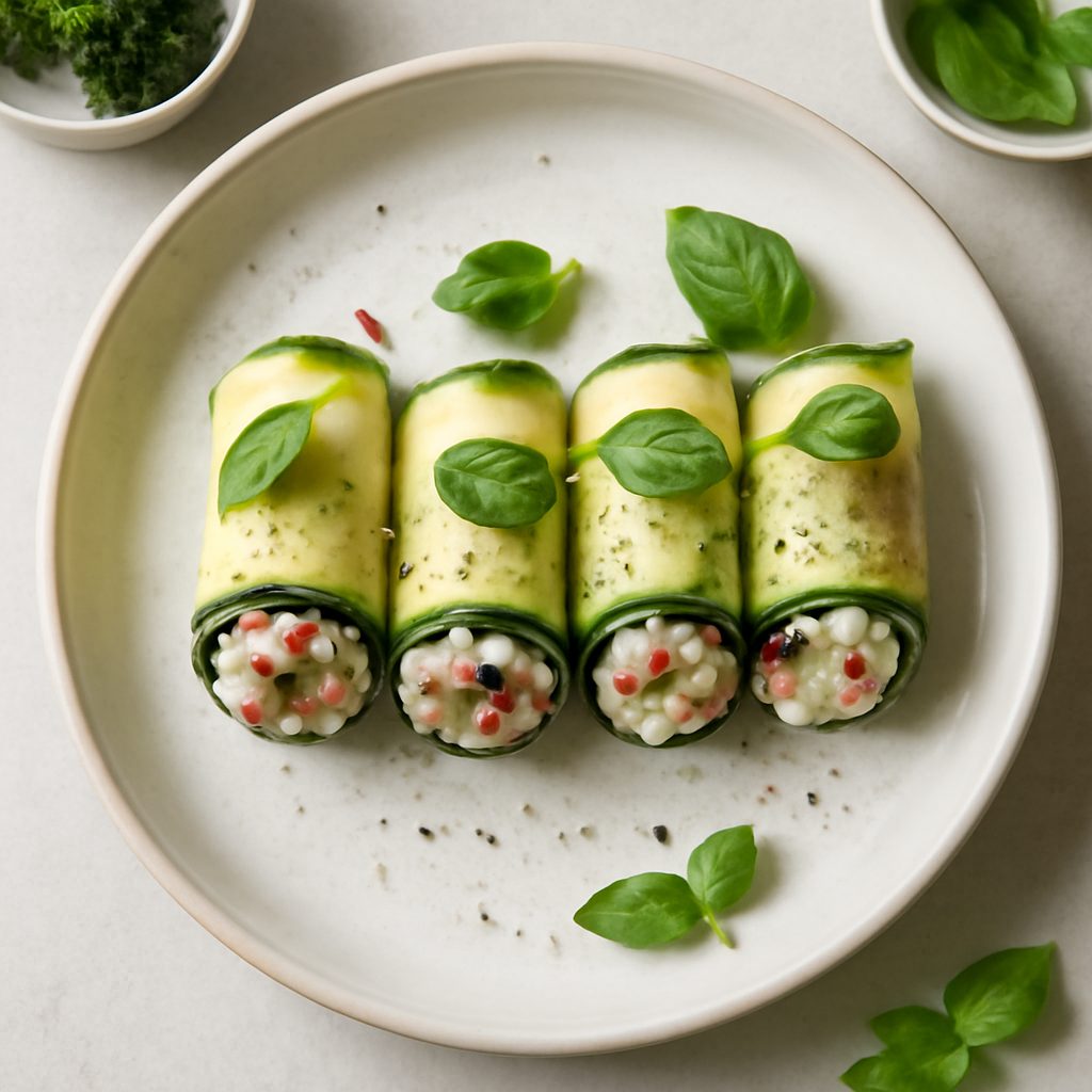Roll vegetariani proteici low-carb
