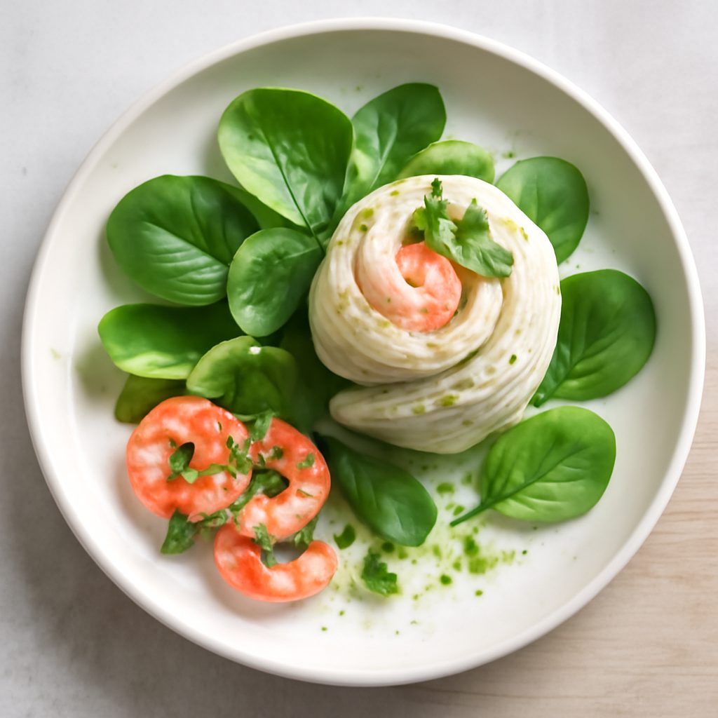 Rotolo di nasello ai gamberi proteico low-carb