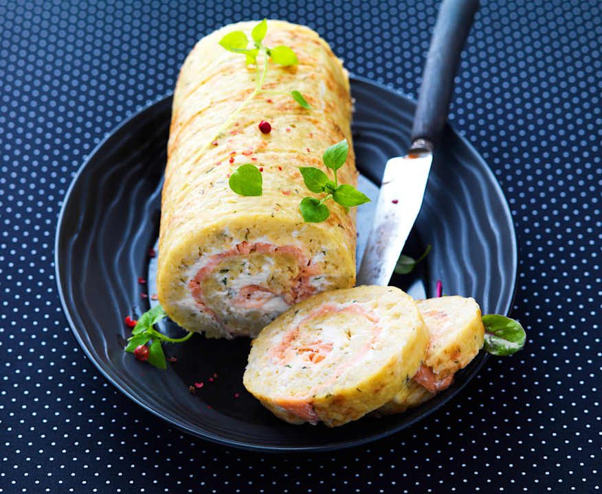 Rotolo di patate con salmone affumicato Low Fat