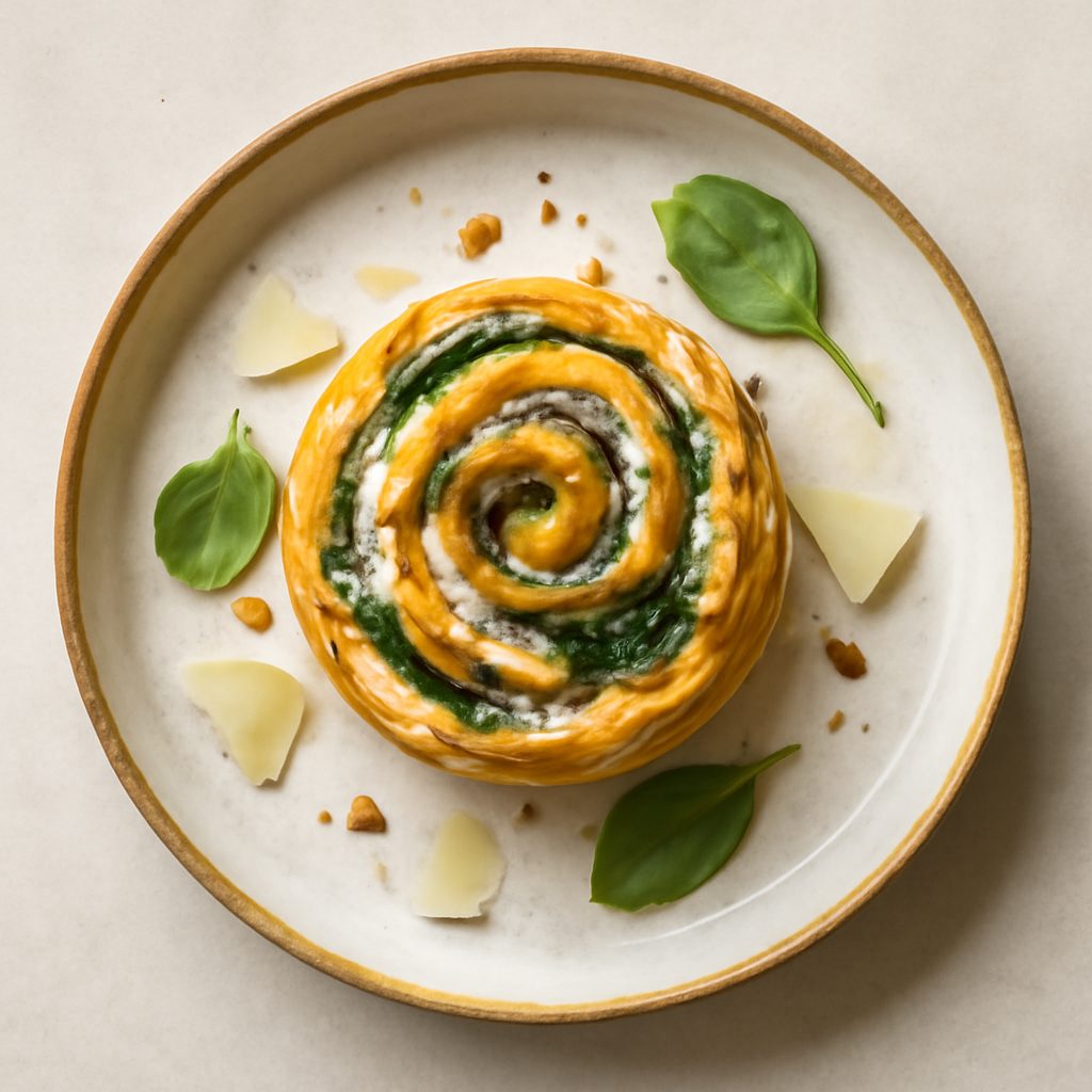 Rotolo di Rose con Crema di Fragole