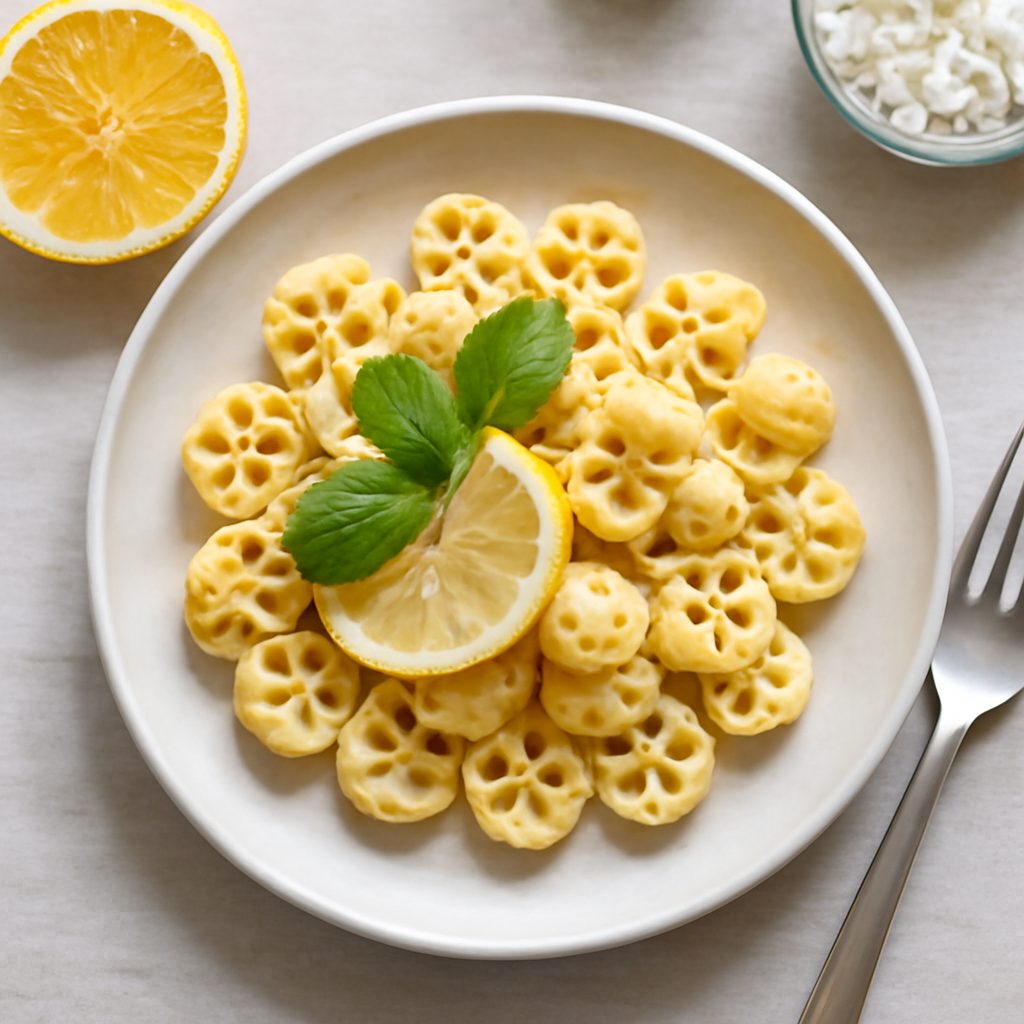 Ruote limone e pepe proteiche low-carb