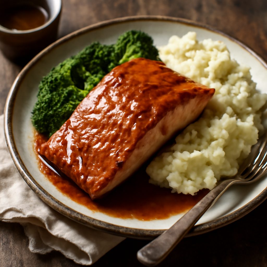 Salmone con glassa di zucchero di canna e bourbon