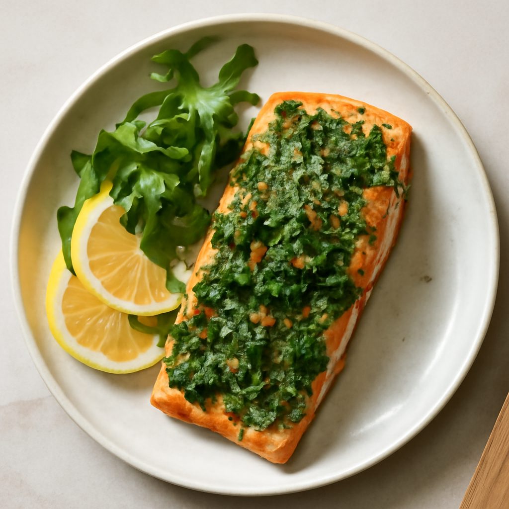 Salmone al coriandolo proteico low-carb