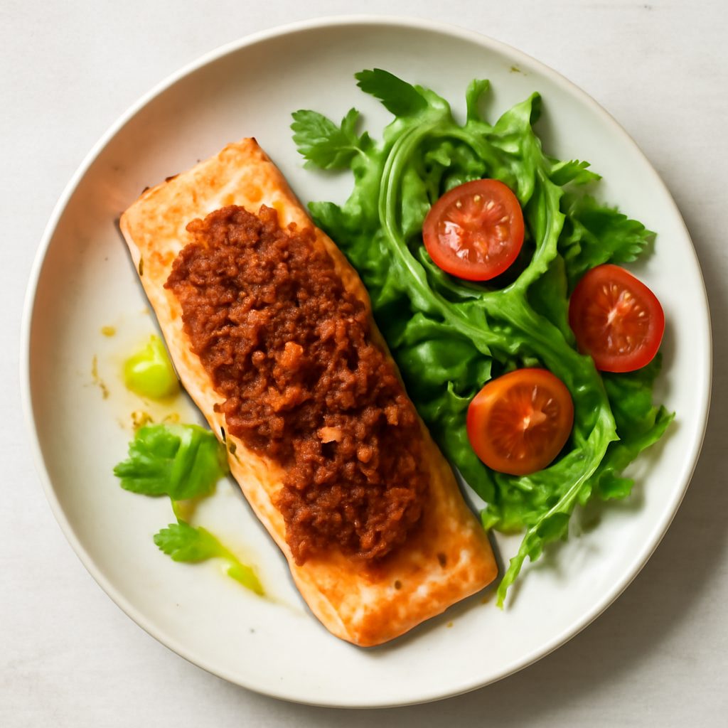 Salmone al pesto di pomodori rossi proteico low-carb