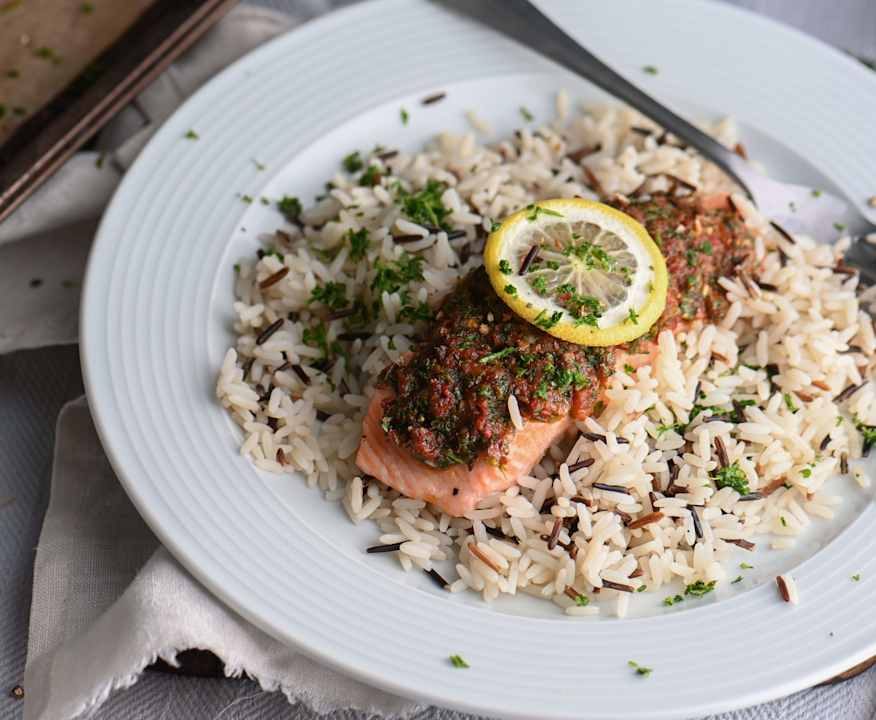 Salmone al pesto di pomodori rossi Protein