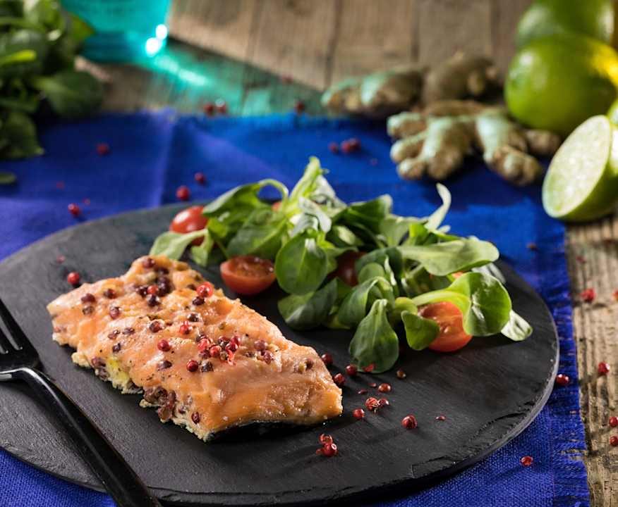 Salmone sottovuoto aromatizzato al lime e zenzero Protein