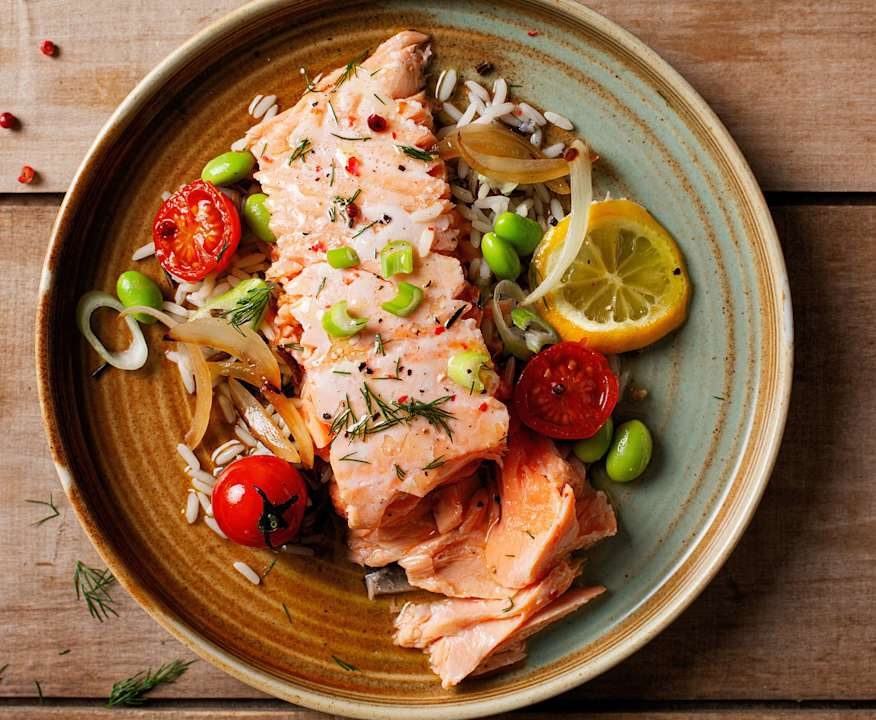 Salmone teriyaki e riso Protein