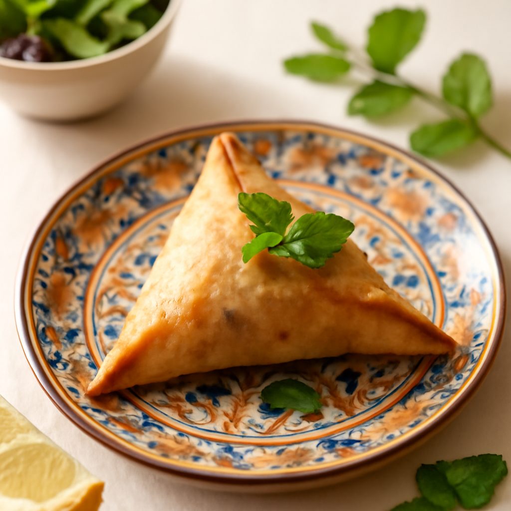Samosa italiani di carne light al formaggio