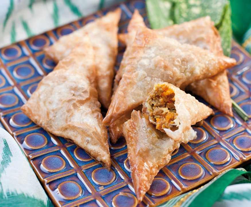 Samosas con carne e verdure Low Fat