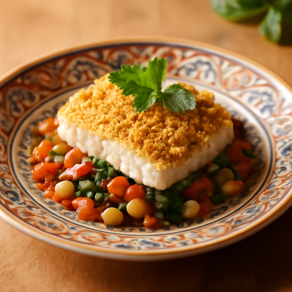 San Pietro in crosta di couscous light all'orientale