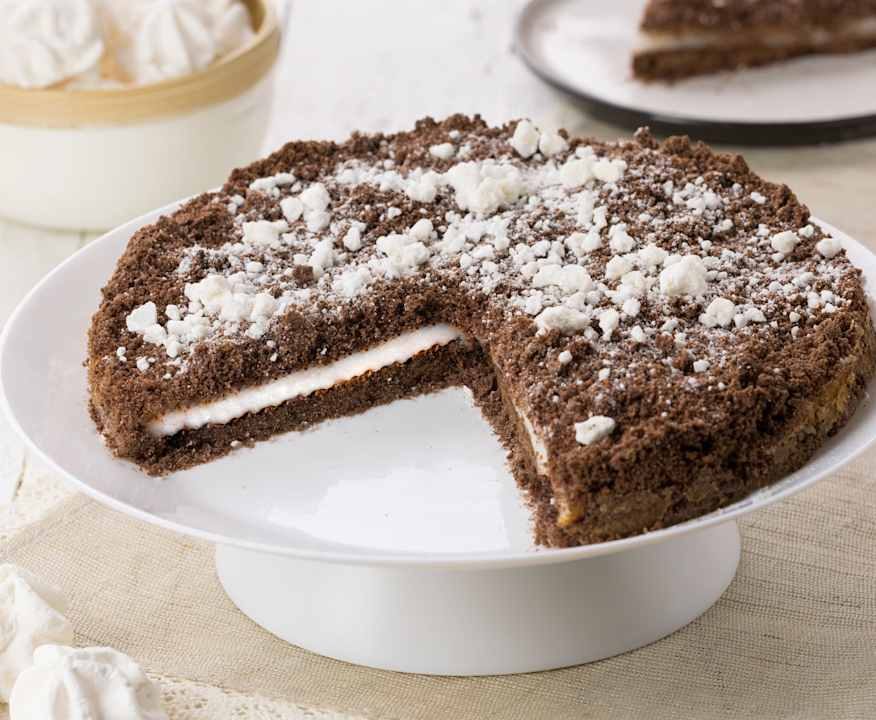 Sbriciolata al cacao con crema al latte Low Fat