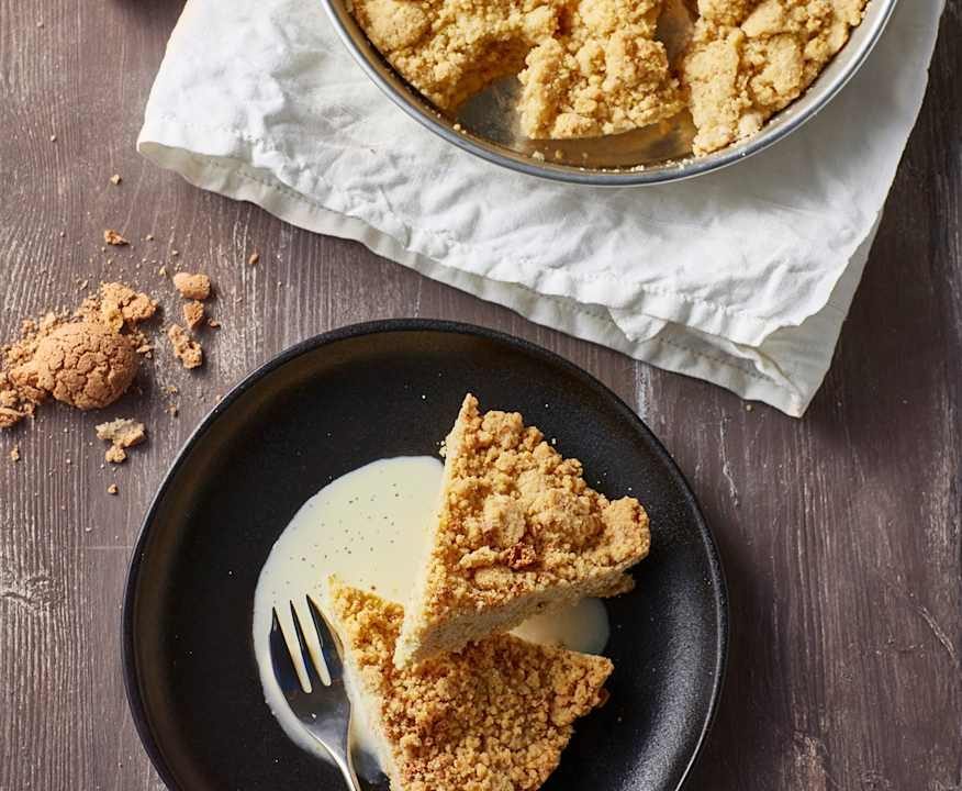 Sbriciolata con crema inglese alla vaniglia Low Carb