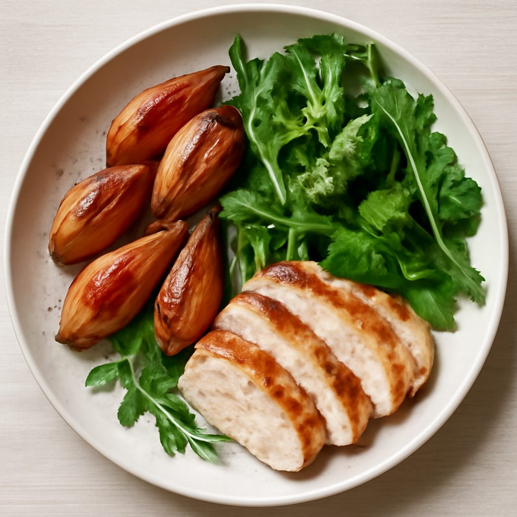 Scalogno brunito proteico low-carb