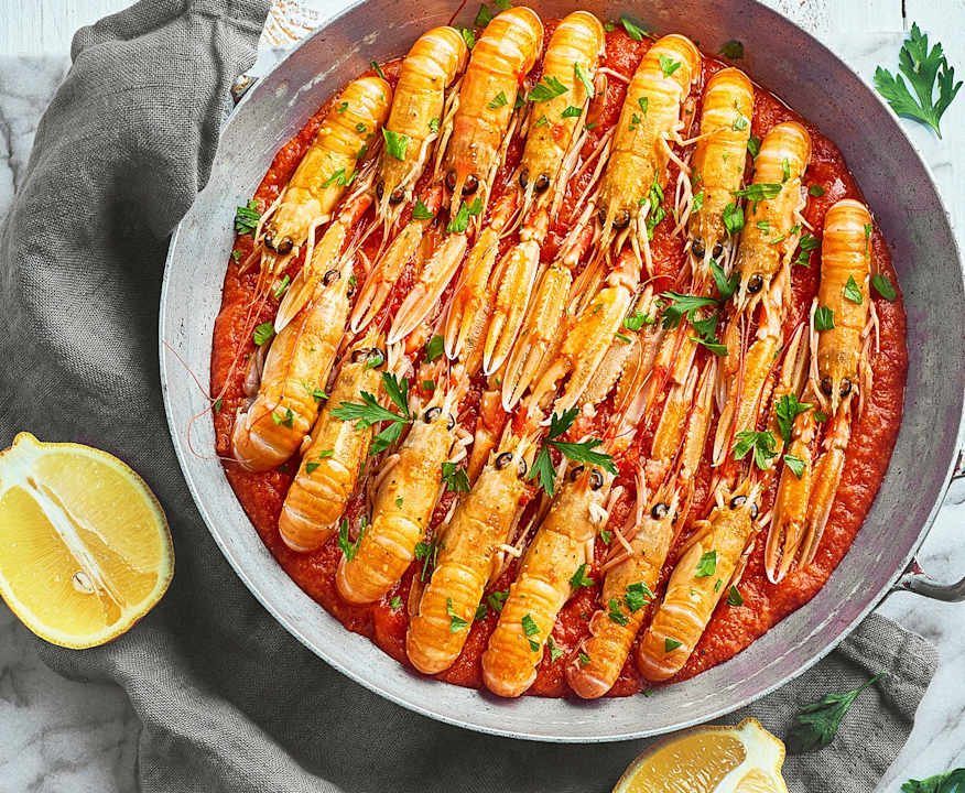 Scampi alla busara Low Fat