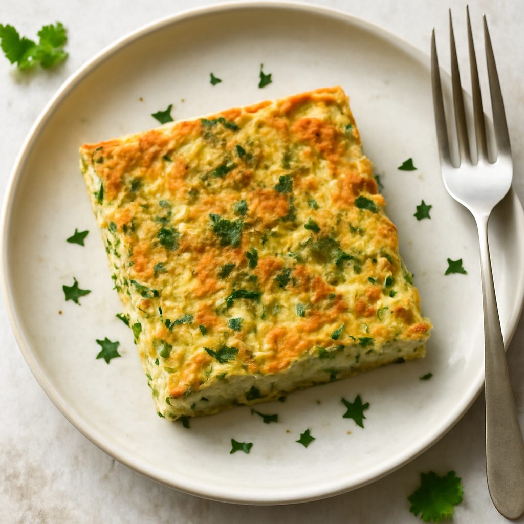 Schiacciata di Zucchine Proteica Low-Carb con Salsa Yogurt Fit