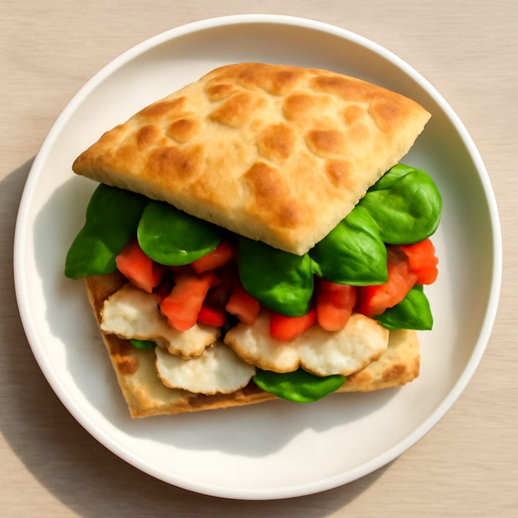 Schiacciata con finocchi e pesce spada Low Fat