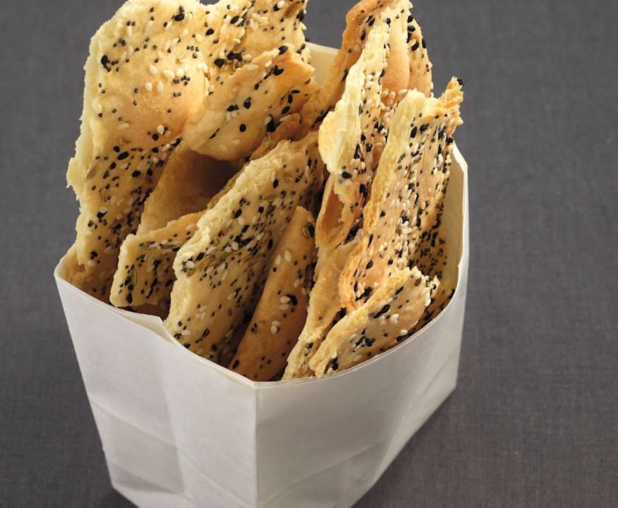 Schiacciate ai semi di sesamo e papavero Low Carb